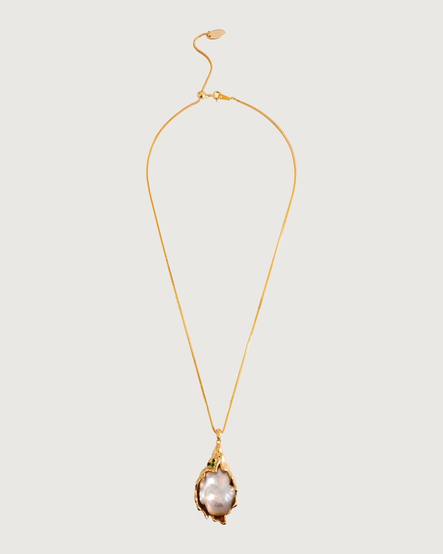 Kafka Baroque Pearl Necklace - Amber lollipop