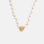 L’Essence Heart Pearl Necklace AmberLollipop