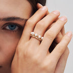 L’Essence Hoop Pearl Ring AmberLollipop