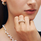 L’Essence Hoop Pearl Ring AmberLollipop