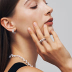 L’Essence Hoop Pearl Ring AmberLollipop