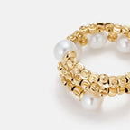 L’Essence Hoop Pearl Ring AmberLollipop