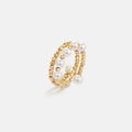 L’Essence Hoop Pearl Ring AmberLollipop