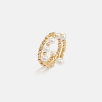 L’Essence Hoop Pearl Ring AmberLollipop