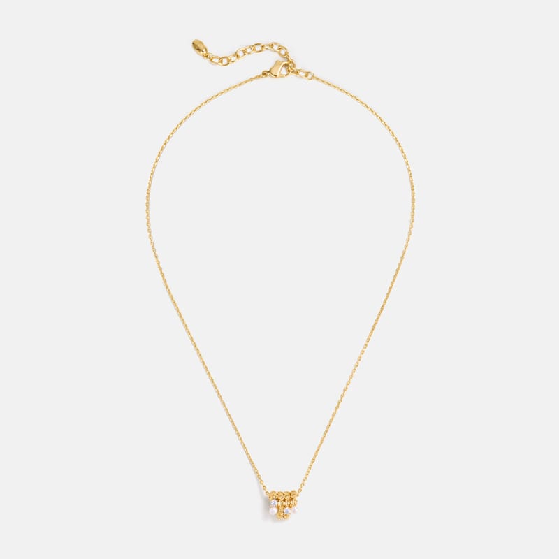 L’Essence Pearl Cluster Pendant Necklace AmberLollipop