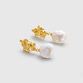 Lava Baroque Pearl Earrings - Amber Lollipop