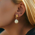 Lava Baroque Pearl Earrings