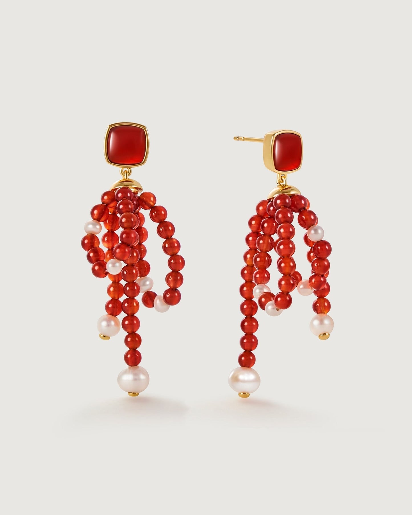 Life Drop Earring - Amber lollipop