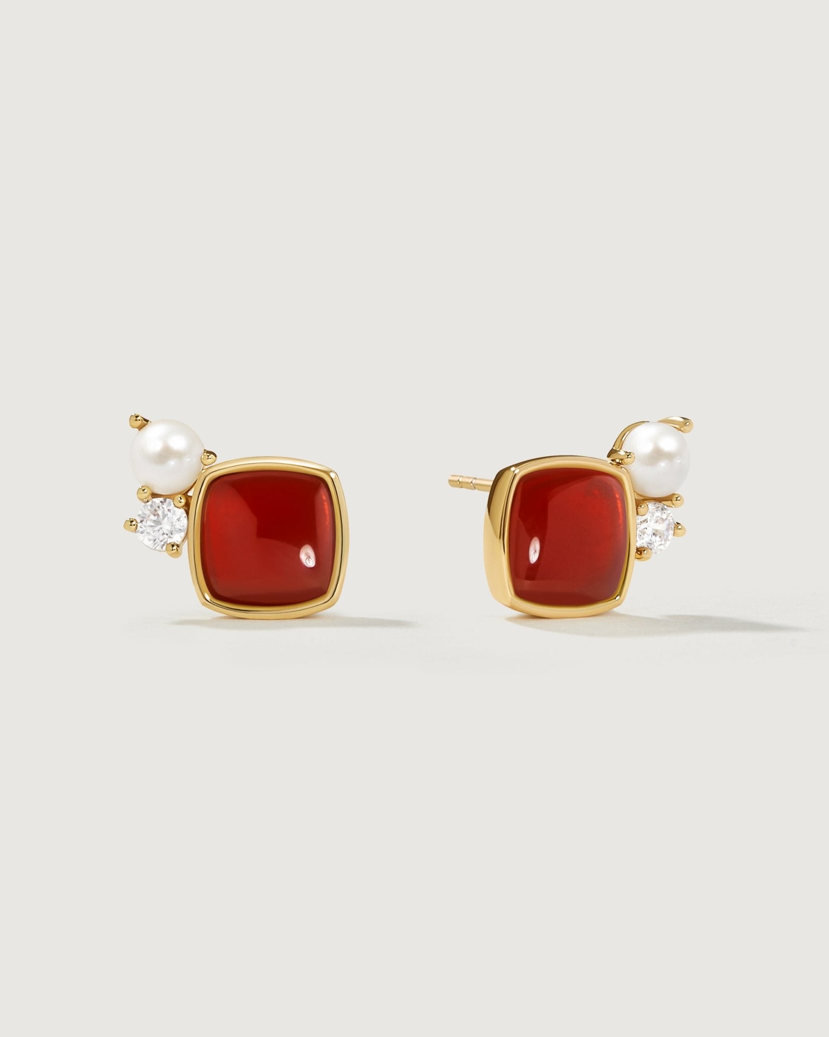 Life Stud Earring - Amber lollipop