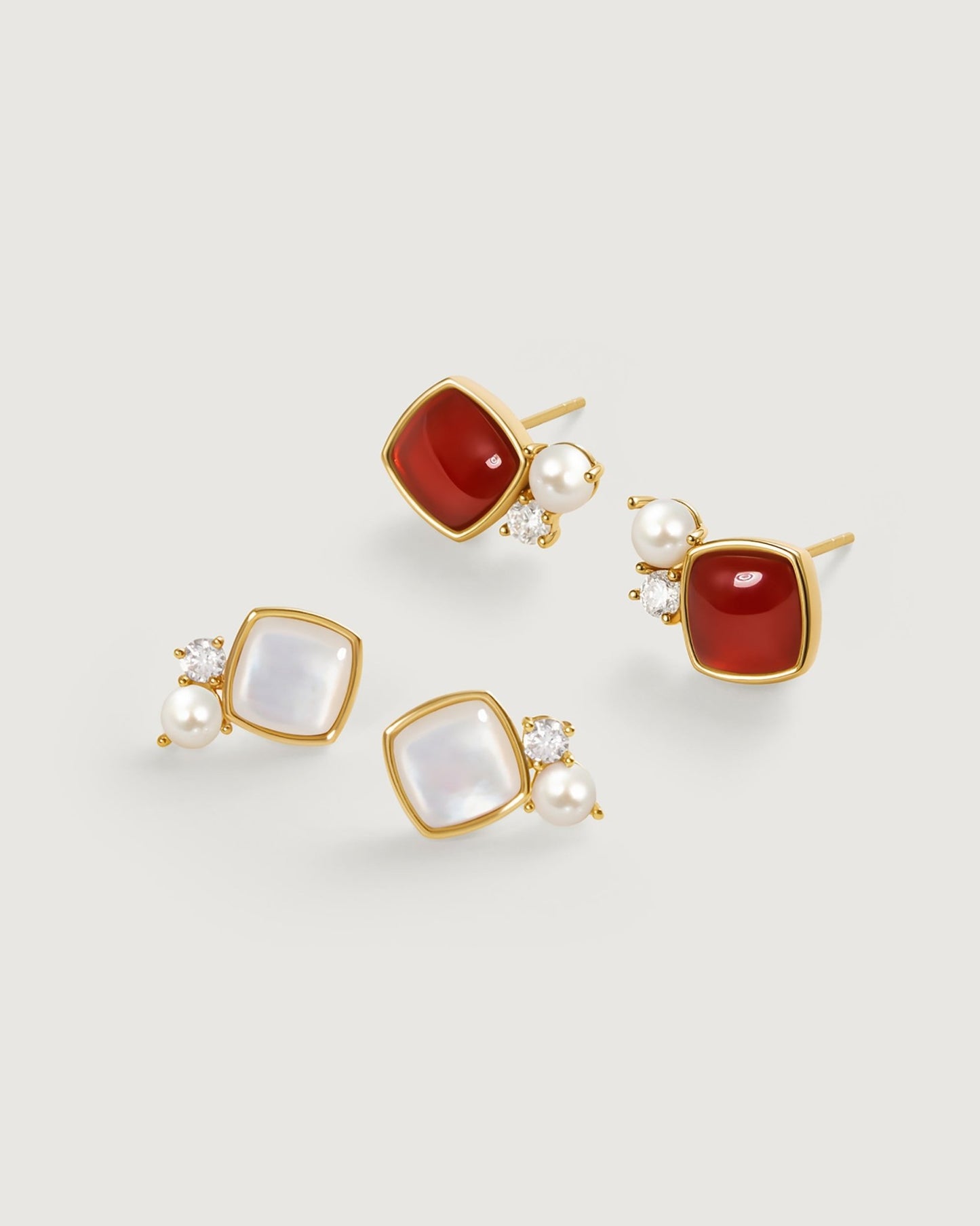 Life Stud Earring - Amber lollipop