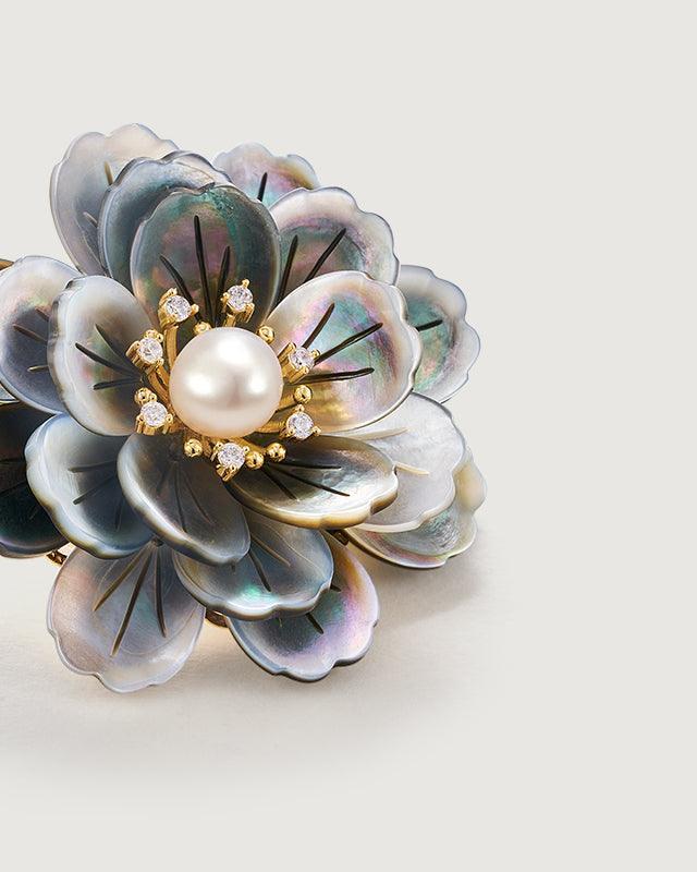 Lola Rose Brooch - Amber lollipop