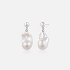 Lotus Baroque Pearl Earrings AmberLollipop