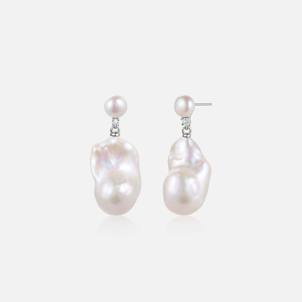 Lotus Baroque Pearl Earrings AmberLollipop