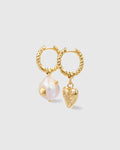 Love Baroque Pearl Hoop Earring - Amber Lollipop