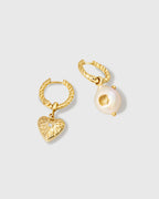 Love Baroque Pearl Hoop Earring - Amber Lollipop