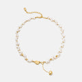 Lucky Heart Pearl Necklace AmberLollipop