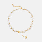 Lucky Heart Pearl Necklace AmberLollipop