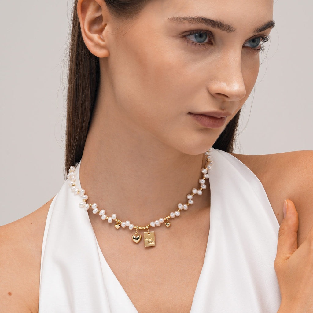Lucky in Love Pearl Jewelry Set AmberLollipop