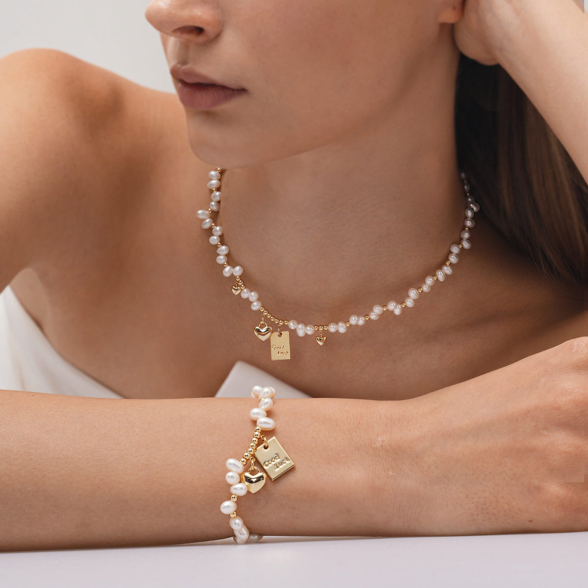 Lucky in Love Pearl Jewelry Set AmberLollipop
