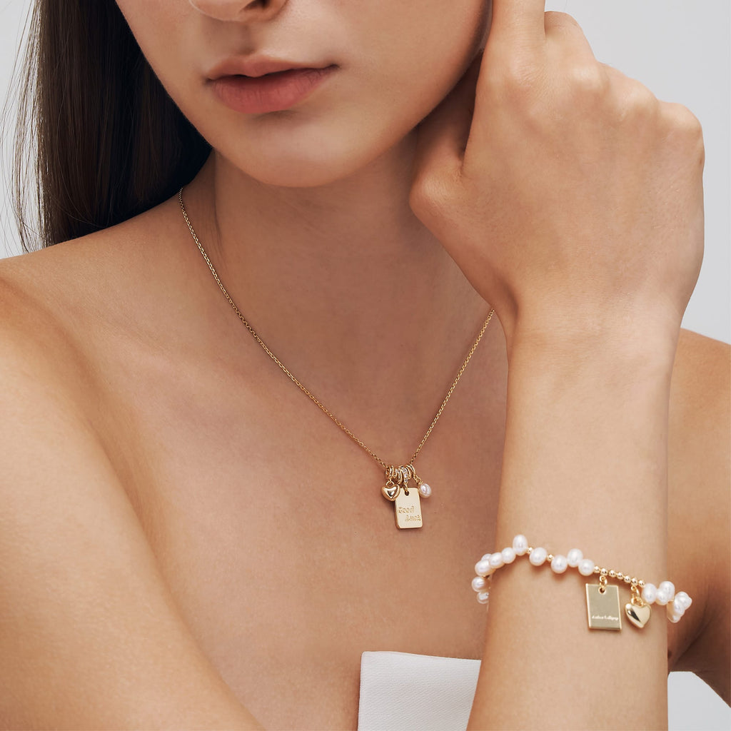 Lucky in Love Pearl Jewelry Set AmberLollipop