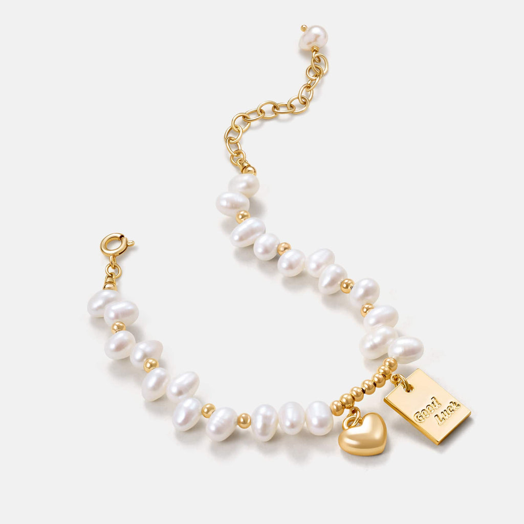 Lucky in Love Pearl Jewelry Set AmberLollipop