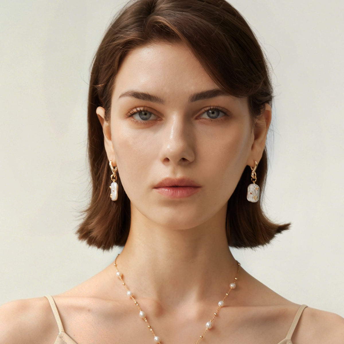 Moon Night Stars Baroque Pearl Earrings AmberLollipop