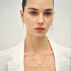 Moonlight Minimal Pearl Necklace AmberLollipop