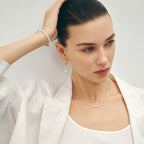 Moonlight Minimal Pearl Necklace AmberLollipop
