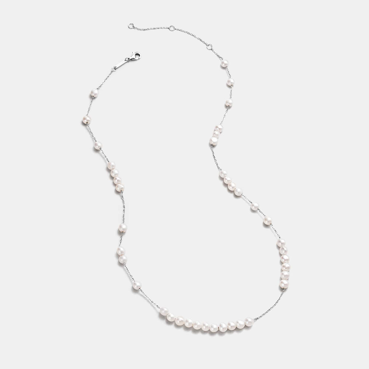 Moonlight Minimal Pearl Necklace AmberLollipop
