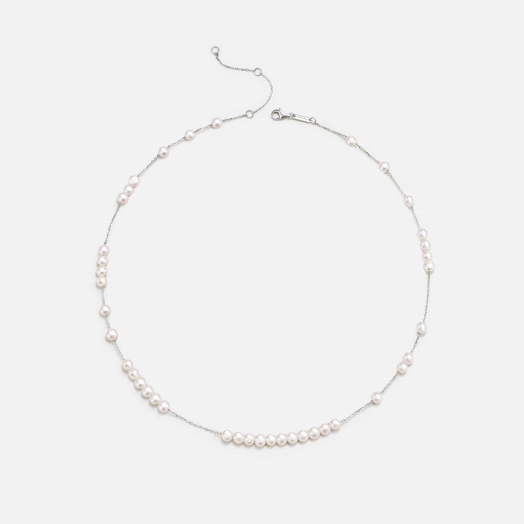 Moonlight Minimal Pearl Necklace AmberLollipop