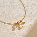 Mother of Pearl Charm Necklace AmberLollipop