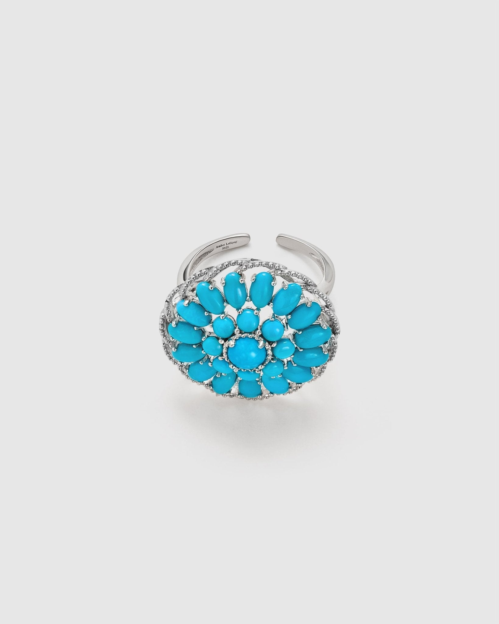 Ocean Soul Turquoise Ring - Amber Lollipop