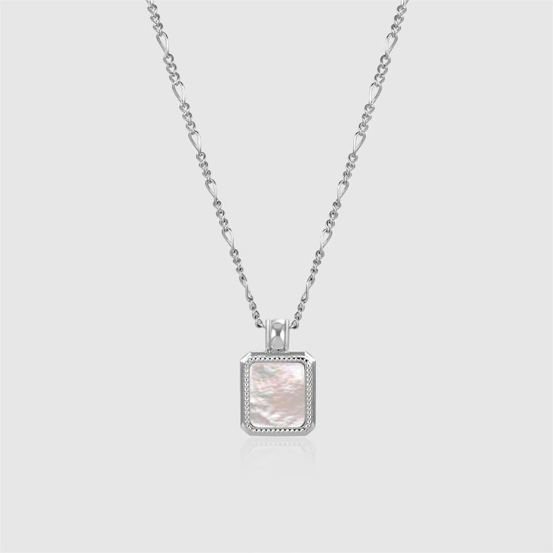 Oil Frame Gemstone Pendant Necklace AmberLollipop