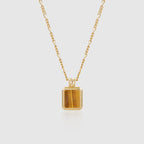 Oil Frame Necklace - Amber Lollipop