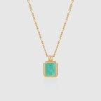 Oil Frame Necklace - Amber Lollipop