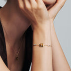 Oil Frame Vintage Gemstone Bracelet AmberLollipop