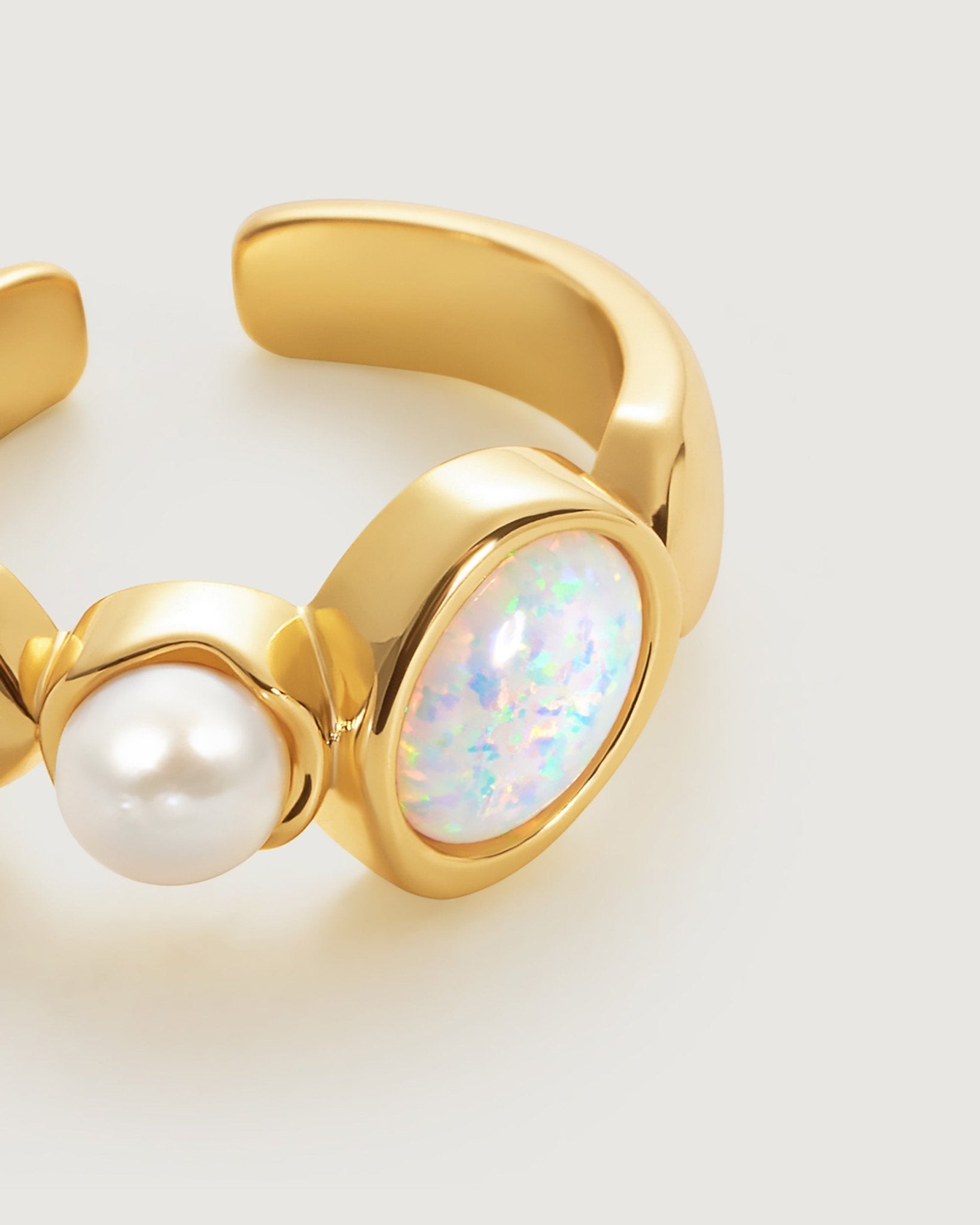 Opal Pearl Ring - Amber lollipop