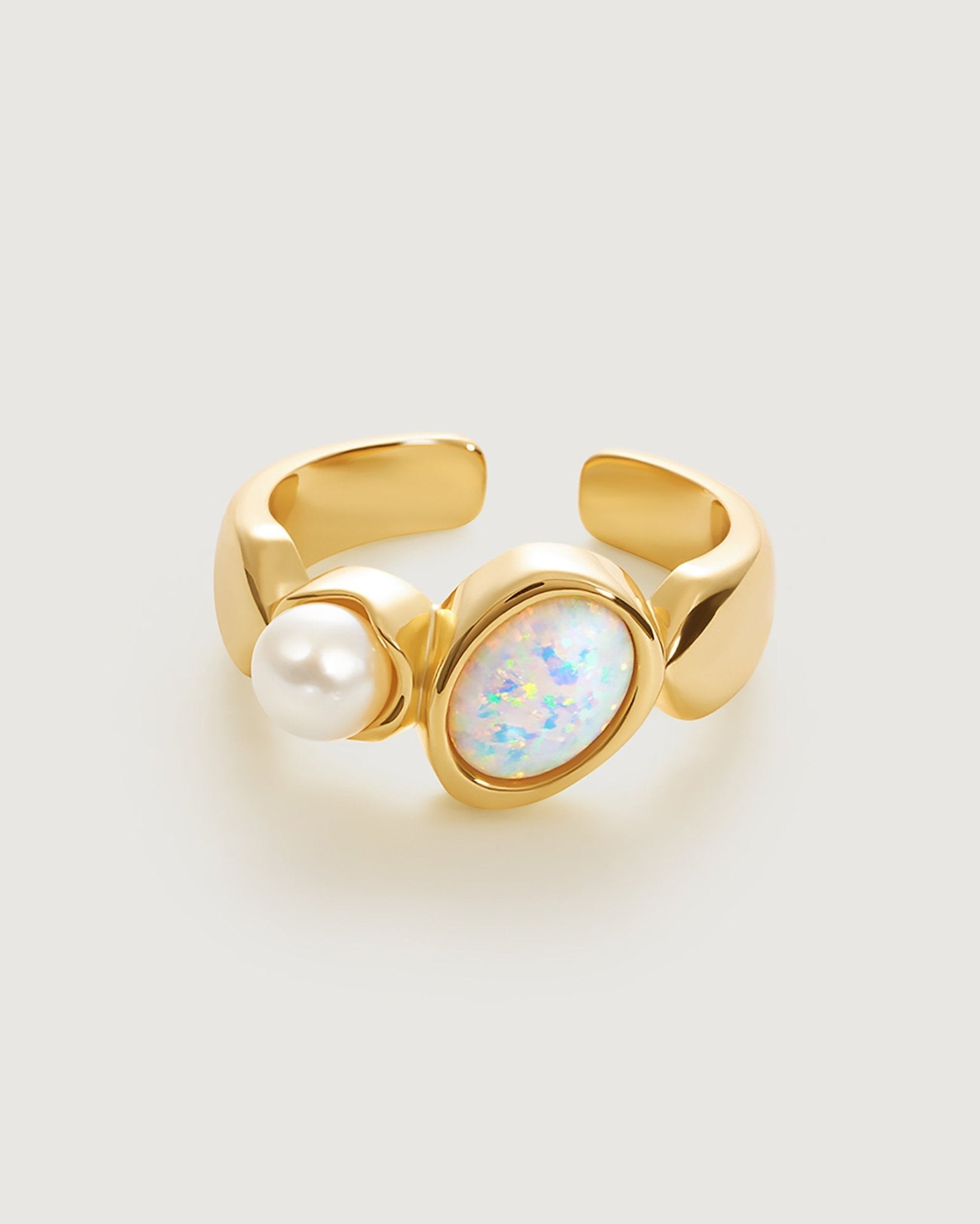 Opal Pearl Ring - Amber lollipop