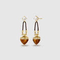 Oracle Tiger’s Eye Drop Earrings AmberLollipop