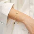 Pink Mother of Pearl Bracelet AmberLollipop