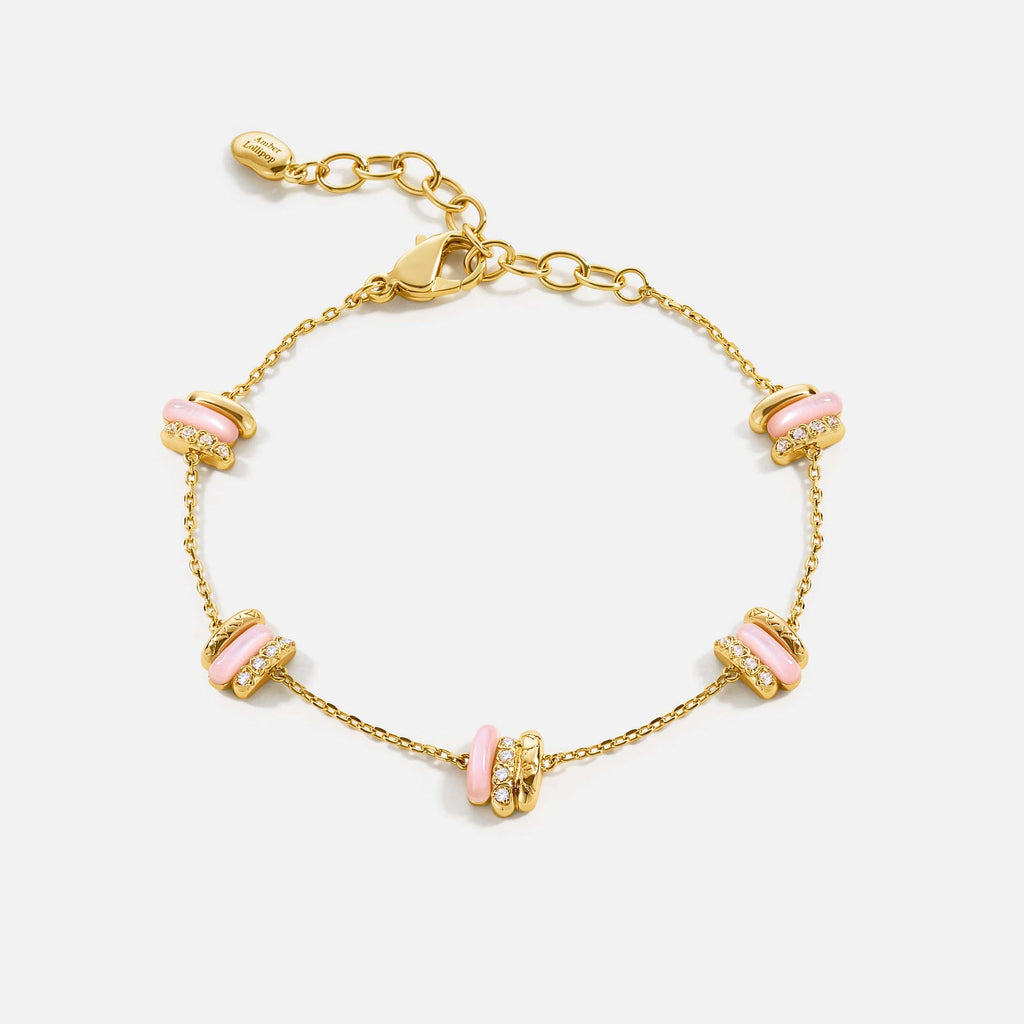 Pink Mother of Pearl Bracelet AmberLollipop