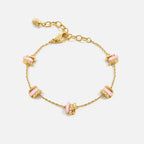 Pink Mother of Pearl Bracelet AmberLollipop