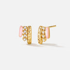 Pink Mother of Pearl Earrings AmberLollipop
