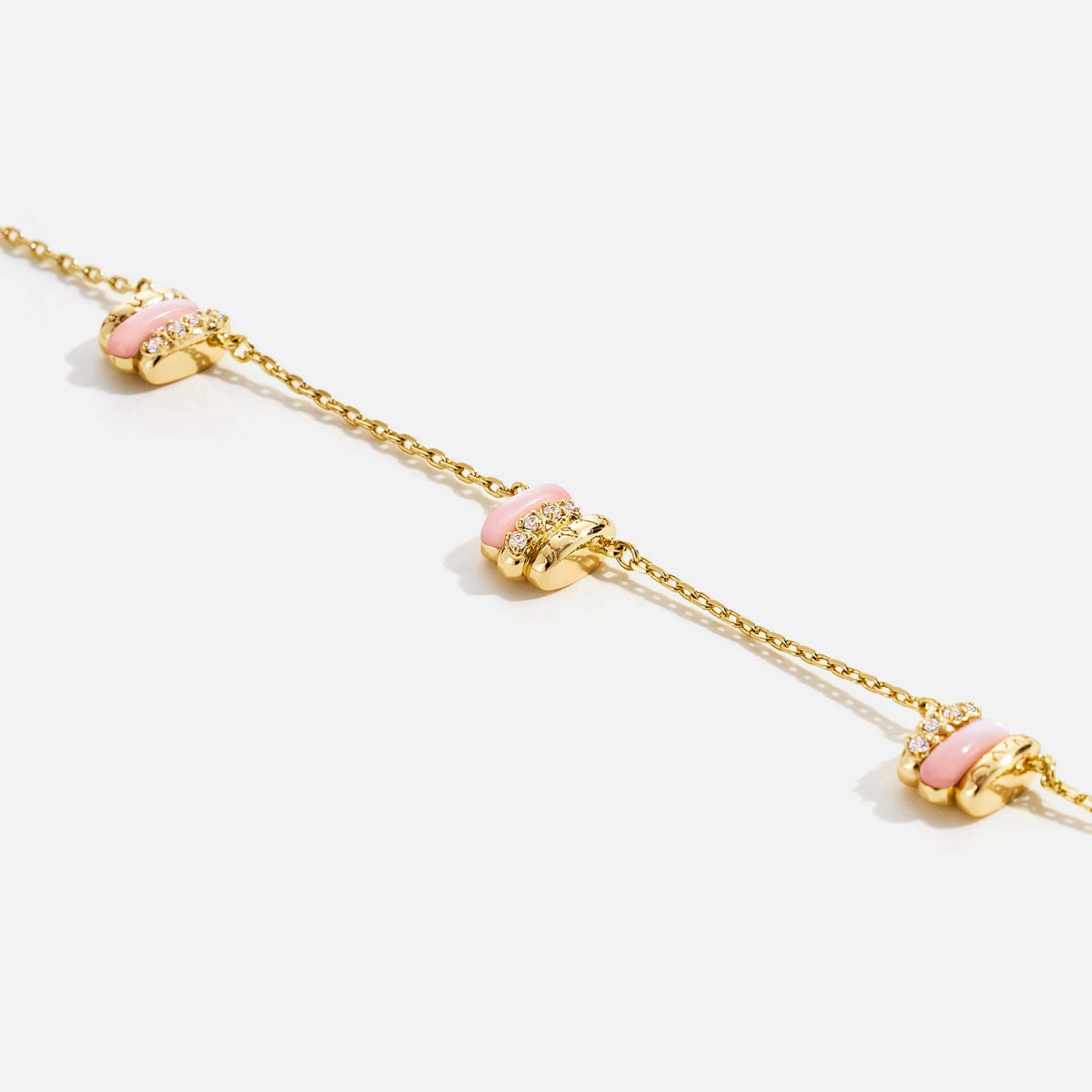 Pink Mother of Pearl Necklace AmberLollipop