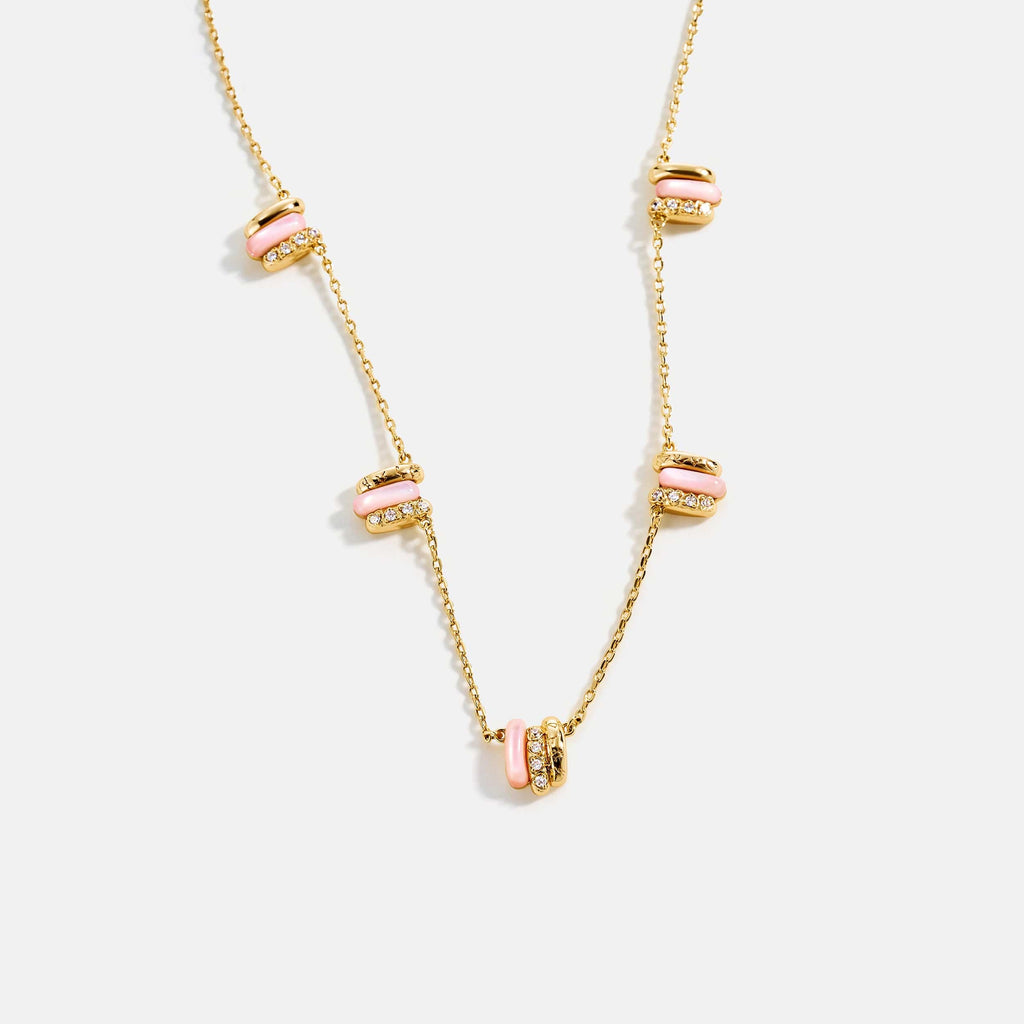 Pink Mother of Pearl Necklace AmberLollipop
