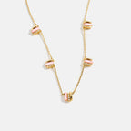 Pink Mother of Pearl Necklace AmberLollipop