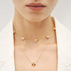 Pink Mother of Pearl Necklace AmberLollipop