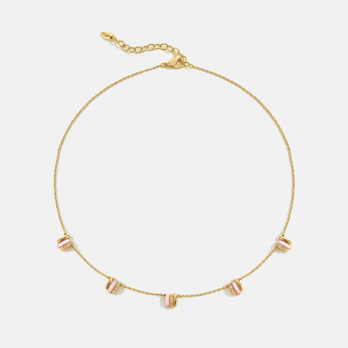 Pink Mother of Pearl Necklace AmberLollipop