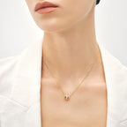 Pink Mother of Pearl Pendant Necklace AmberLollipop