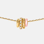 Pink Mother of Pearl Pendant Necklace AmberLollipop